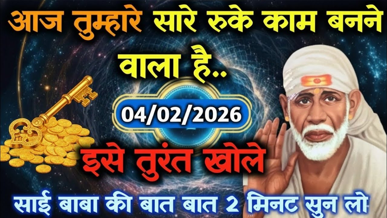 ✅ 04 February 2026 ka Shri Sai Baba Ka Message || Aaj ka Divine Message || Universe Message #saibaba