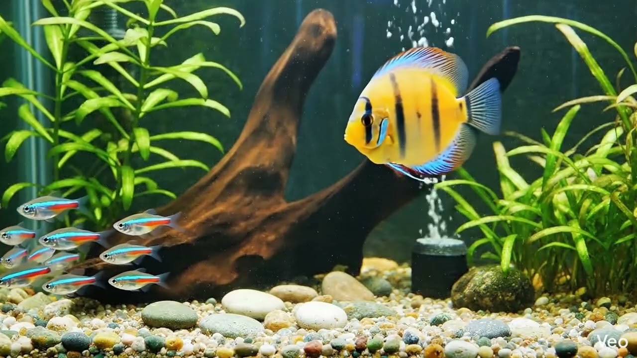 Relaxing music aquarium to relieve stress, anxiety and depression #relaxingmusic #aquarium