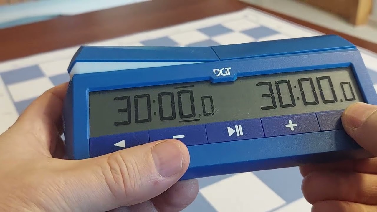 DGT 1500 - ustawienie czasu oraz dodanie dodatkowej minuty (za nieprawidłowe posunięcie)
