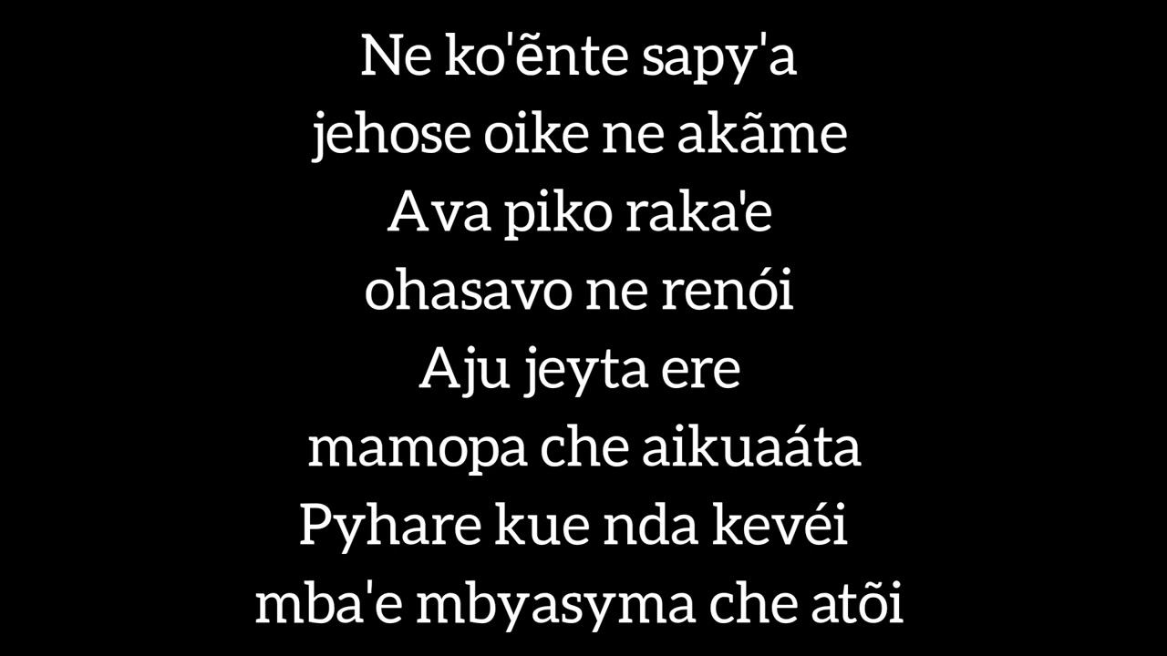 Ahata che nendive pista y letra