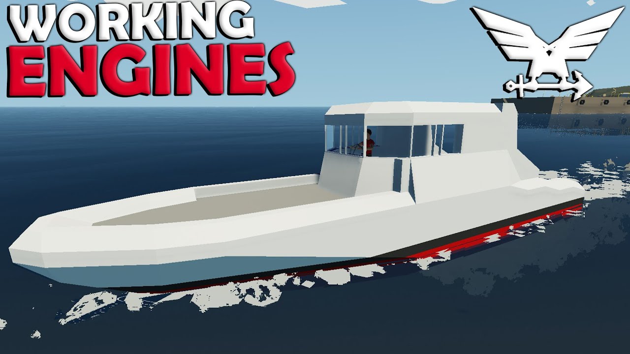 Adding Working Engines!  - Medium Boat -  Stormworks Build and Rescue