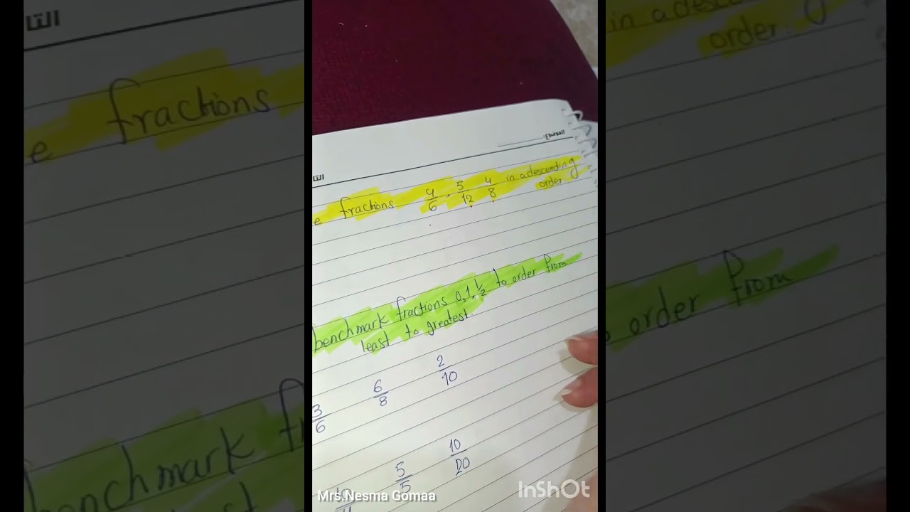 Benchmark fractions/ Math /Grade 4