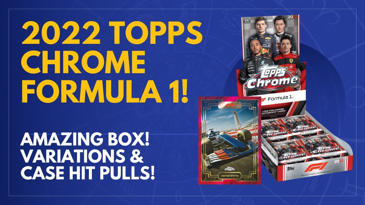 AMAZING Box!! 2022 Topps Chrome Formula 1 Hobby Box Opening. CASE HIT and Variation Pull???
