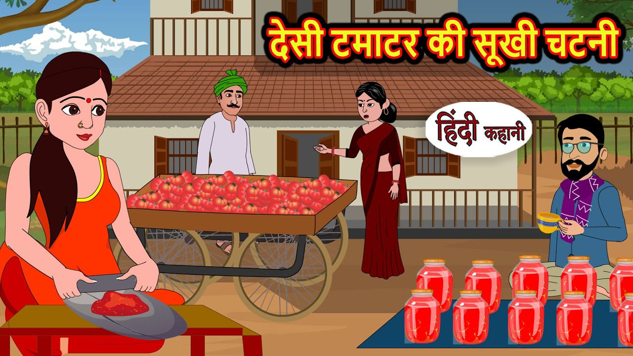देसी टमाटर की सूखी चटनी | Hindi Story | Bedtime Stories | Moral Story | Fairy Tales | Storytime