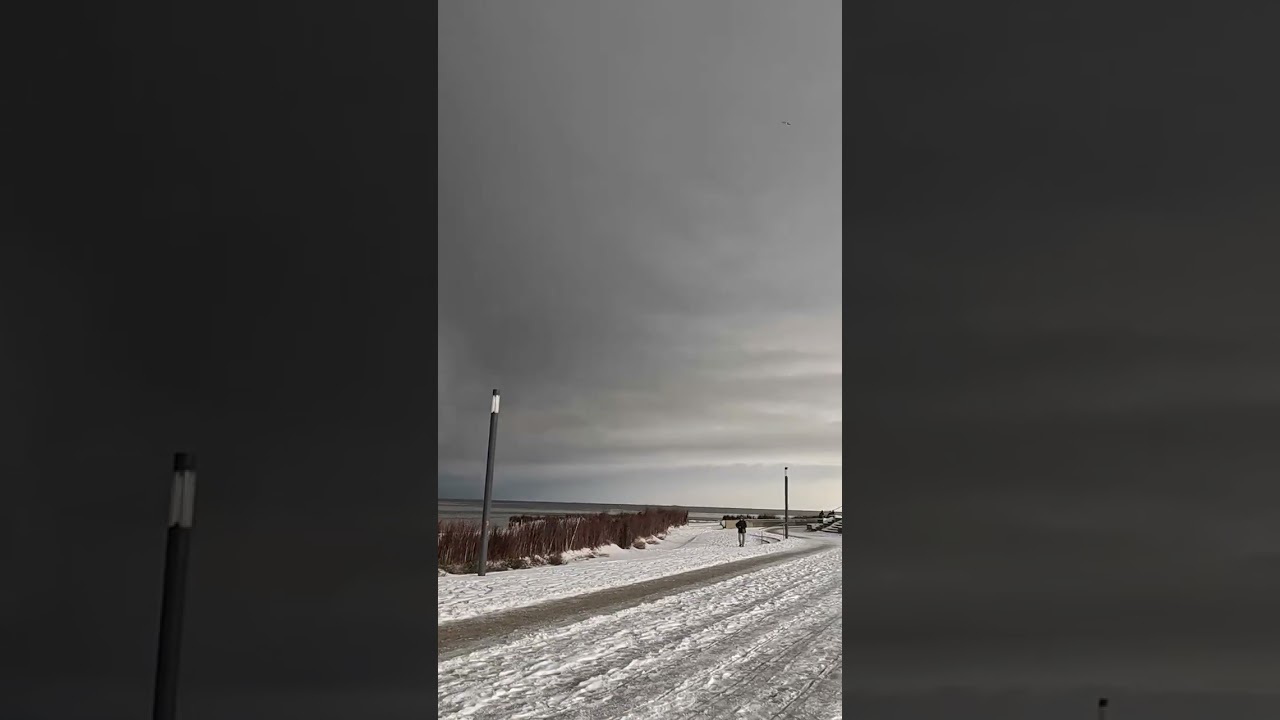 Cuxhaven Winter Spaziergang am D&ouml;ser Strand