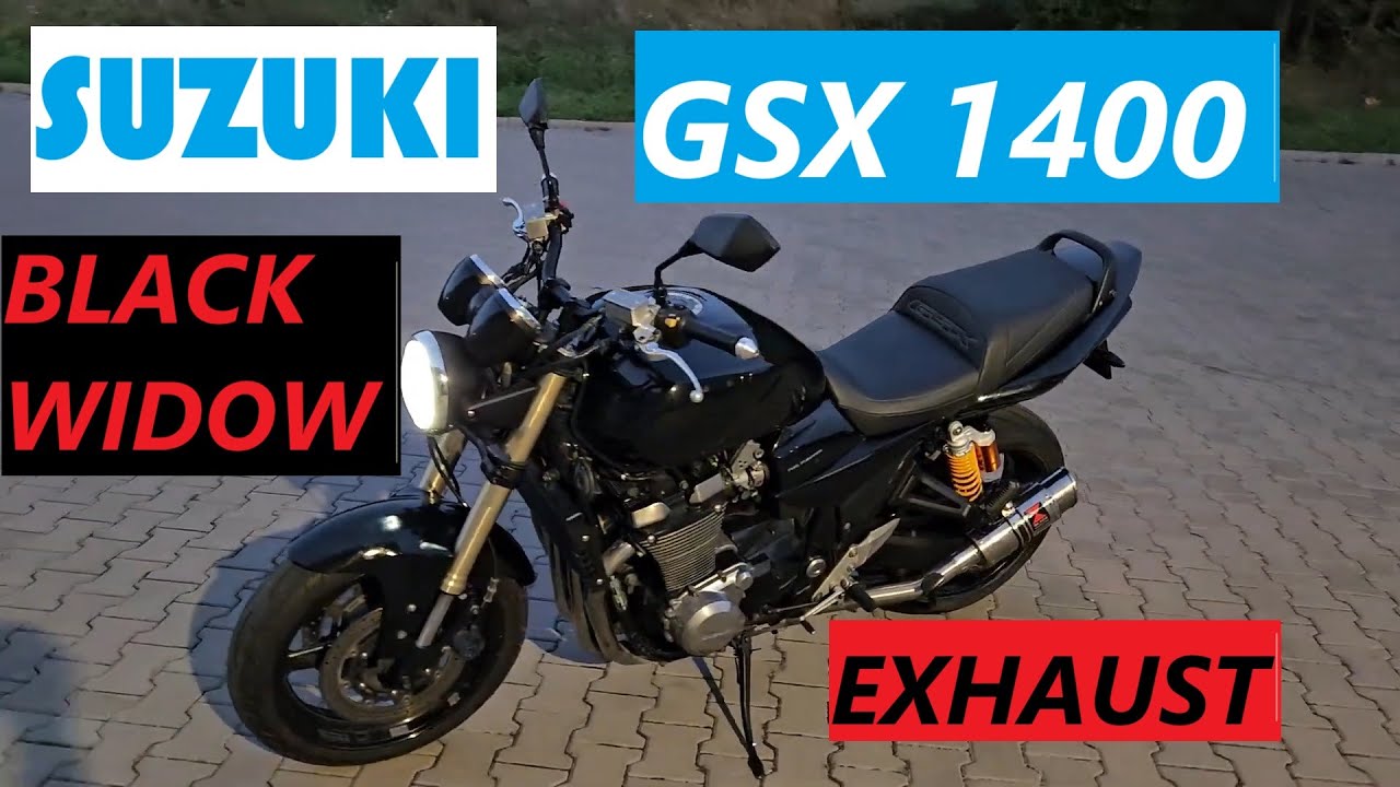 Suzuki GSX1400 Black Widow exhaust Upside Down