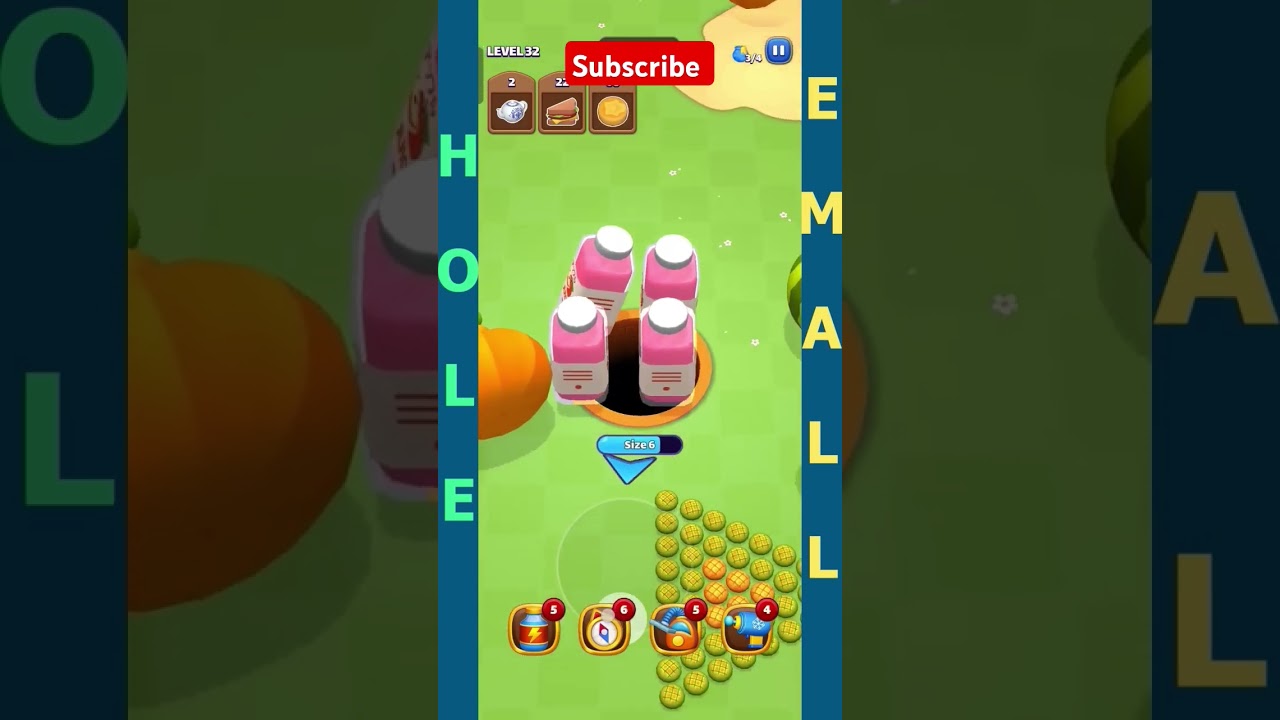 Hole Em All:Collect master Lvl32 #gameplayvideo #games #relaxgamer #casualgaming #gaming