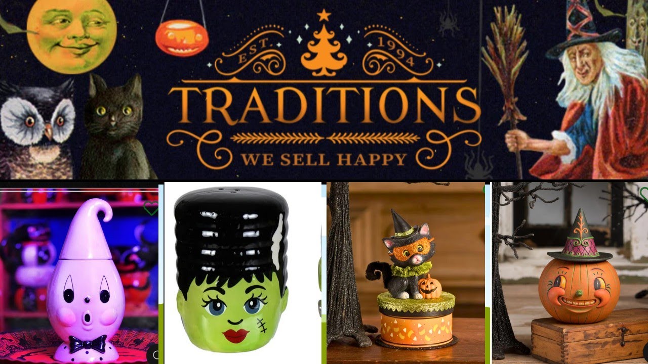 👑👻Traditions Vintage Halloween Johanna Parker and More!!!👻🧡👑