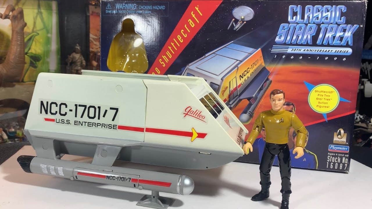 Shuttle Galileo from Playmates Star Trek 1996 Action Vehicle Unboxing and Spotlight Review