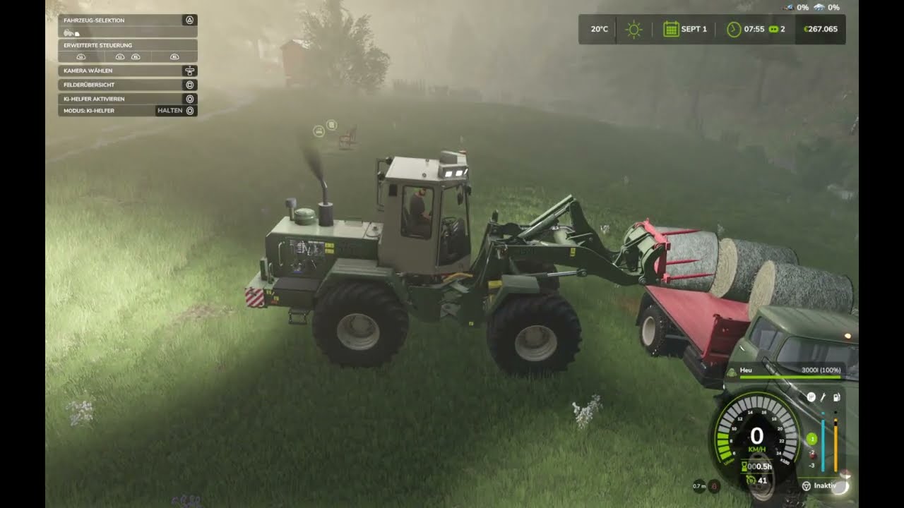 Landschaft Simulator 25 Pfälzer Wald Kirovets k700 + Fortschritt Landmaschinen #1 1 2