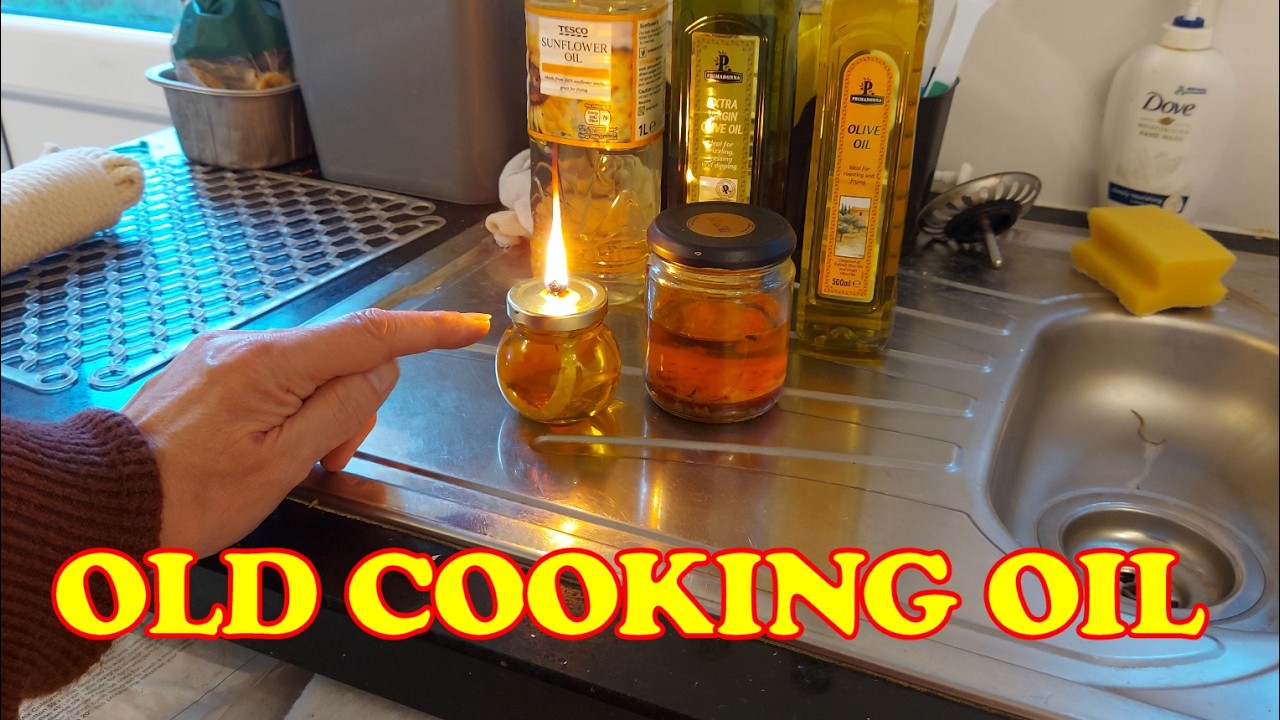 Can I use old cooking oil for a lamp?