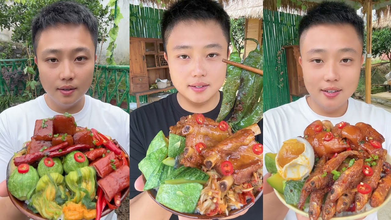 Mukbang #121:Eat spicy 🥵🔥 braised pork belly rib belly boil #mukbang #yummy #delicious