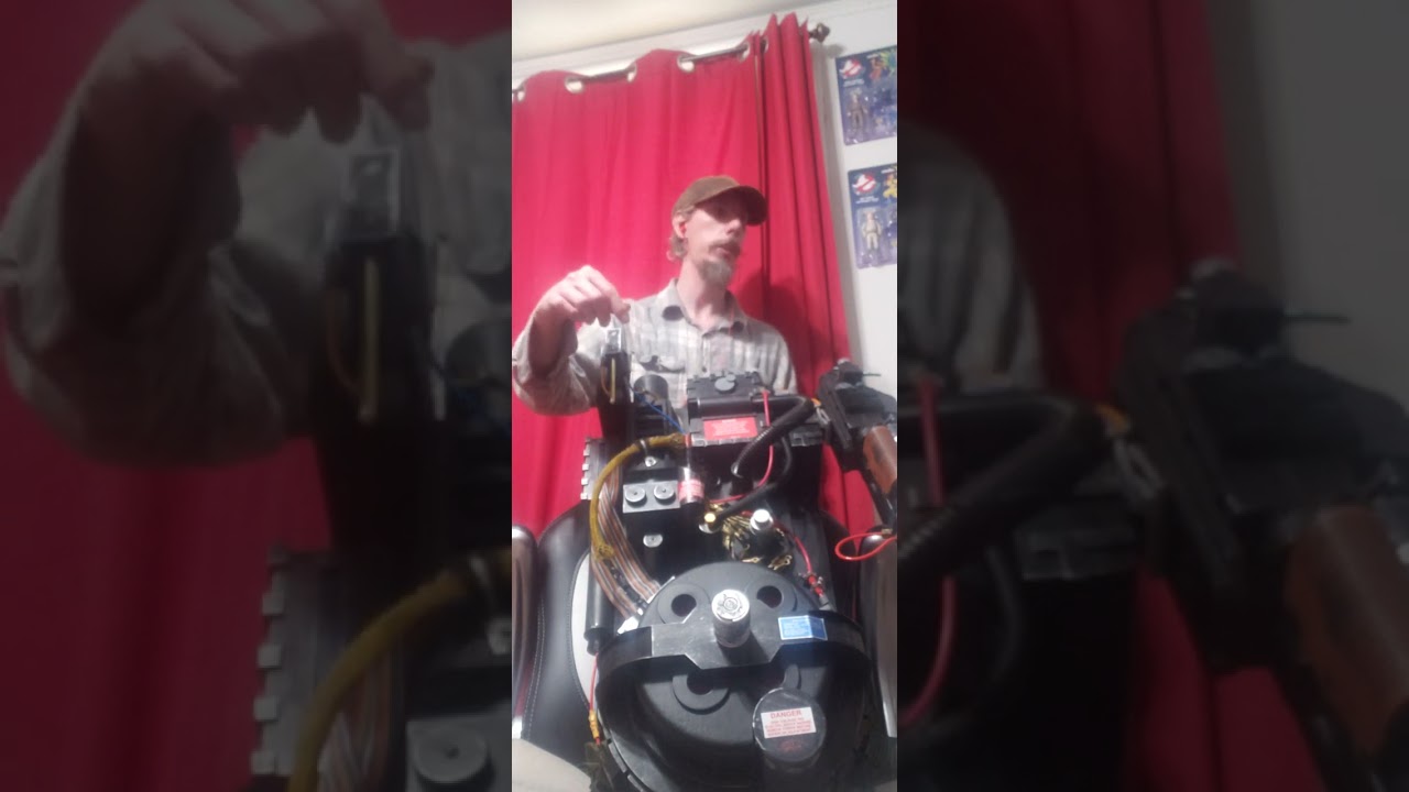 my life size ghostbusters proton pack replica from spirit halloween mod