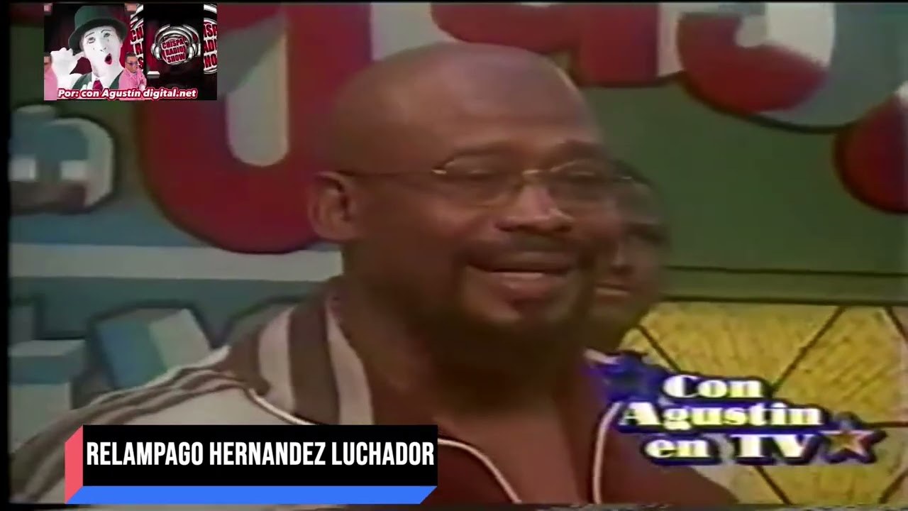 RELAMPAGO HERNANDEZ  LUCHADOR EN CON AGUSTIN EN TV CHISPA RADIO SHOW