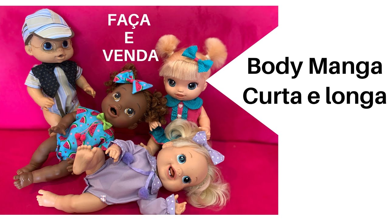 Como fazer BODY BABY ALIVE - ROUPAS PARA BONECAS - Diy - Risoleta