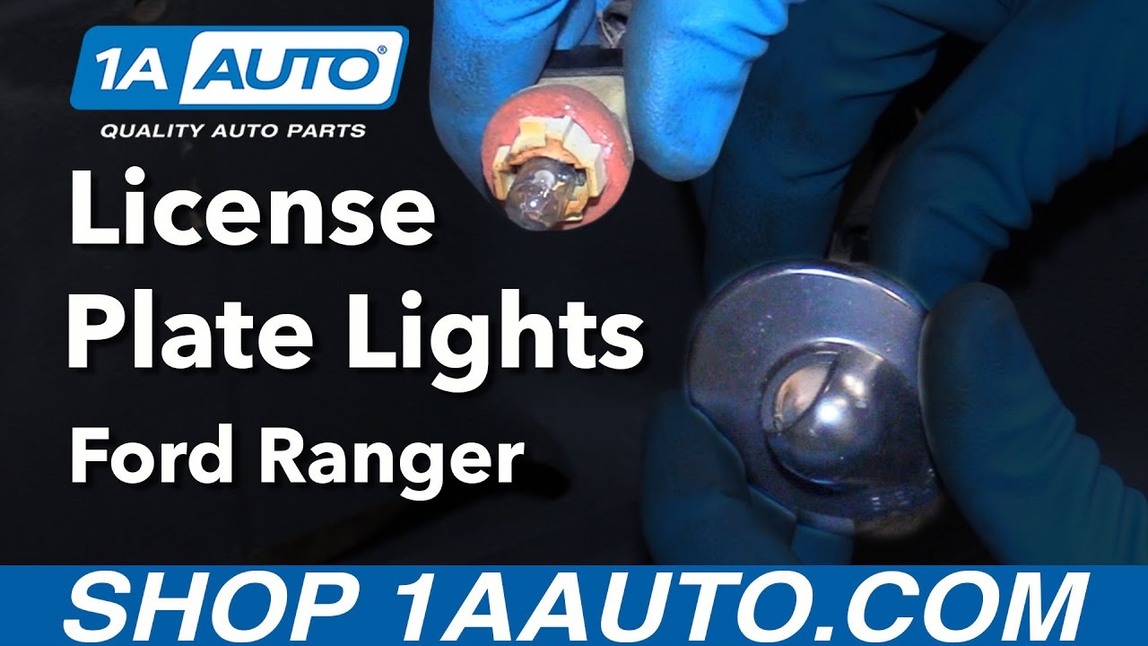 How to Replace License Plate Bulbs and Covers 89-11 Ford Ranger