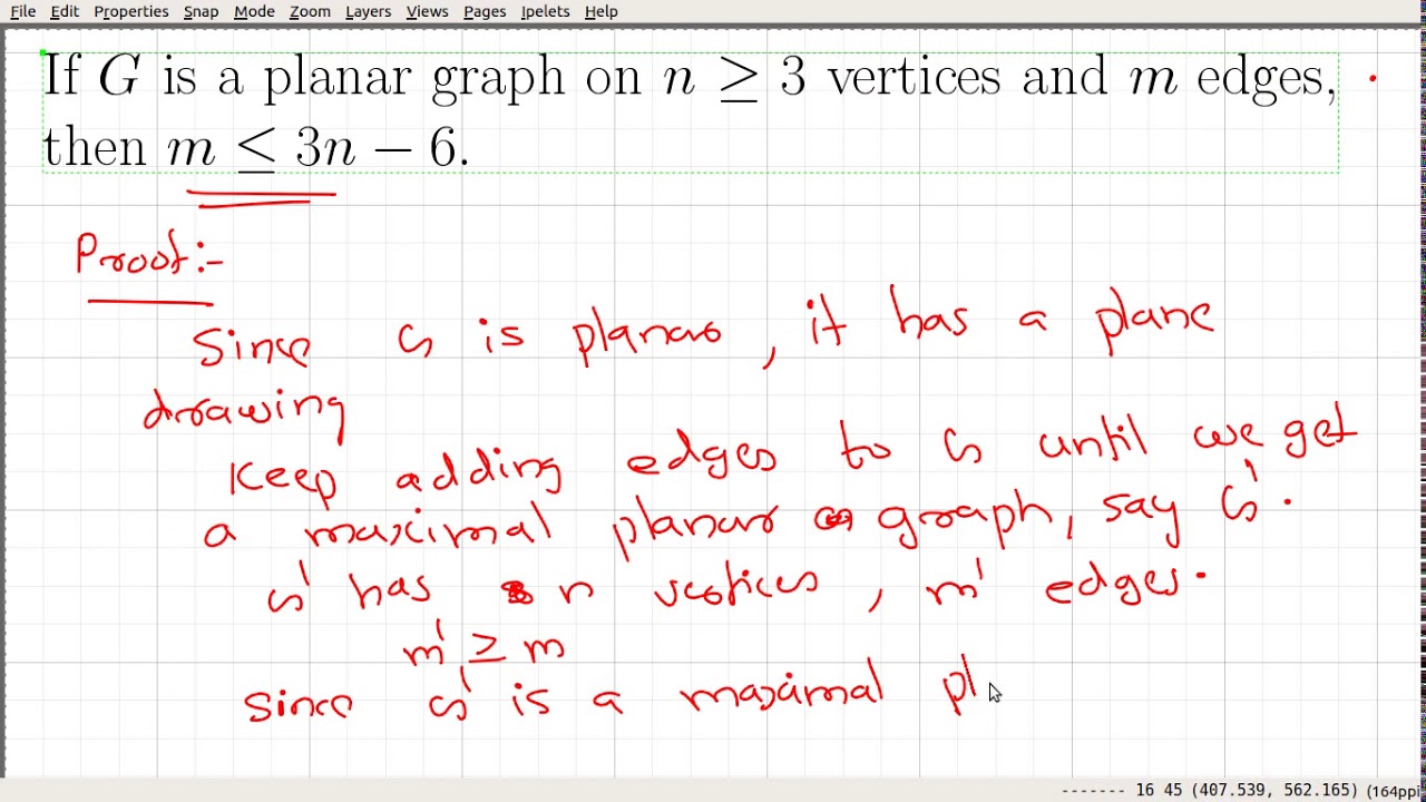 Video_84: Bound on the number of Edges in a Maximal Planar Graph