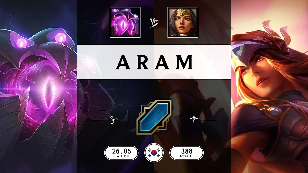 ARAM Match: Vel'Koz vs Sivir - KR server Patch 26.05