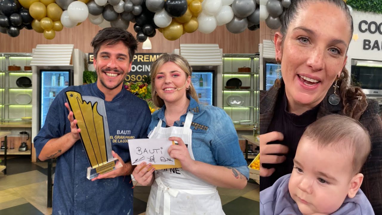 As&iacute; vivi&oacute; Juana Repetto el momento en que su hermano Bauti Lena se consagro campe&oacute;n de #GPCocina