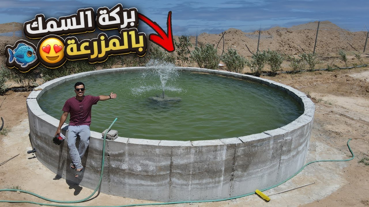 سويت بركة سمك في المزرعة وحطيت فيها 2000 سمكة | افضل تجربة لتربية السمك !! 😍🐟