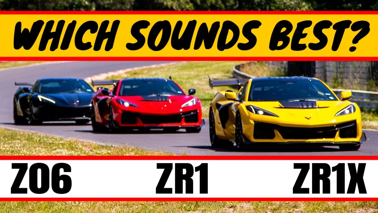 Corvette ZR1X, ZR1, Z06 Exhaust Sound Comparison