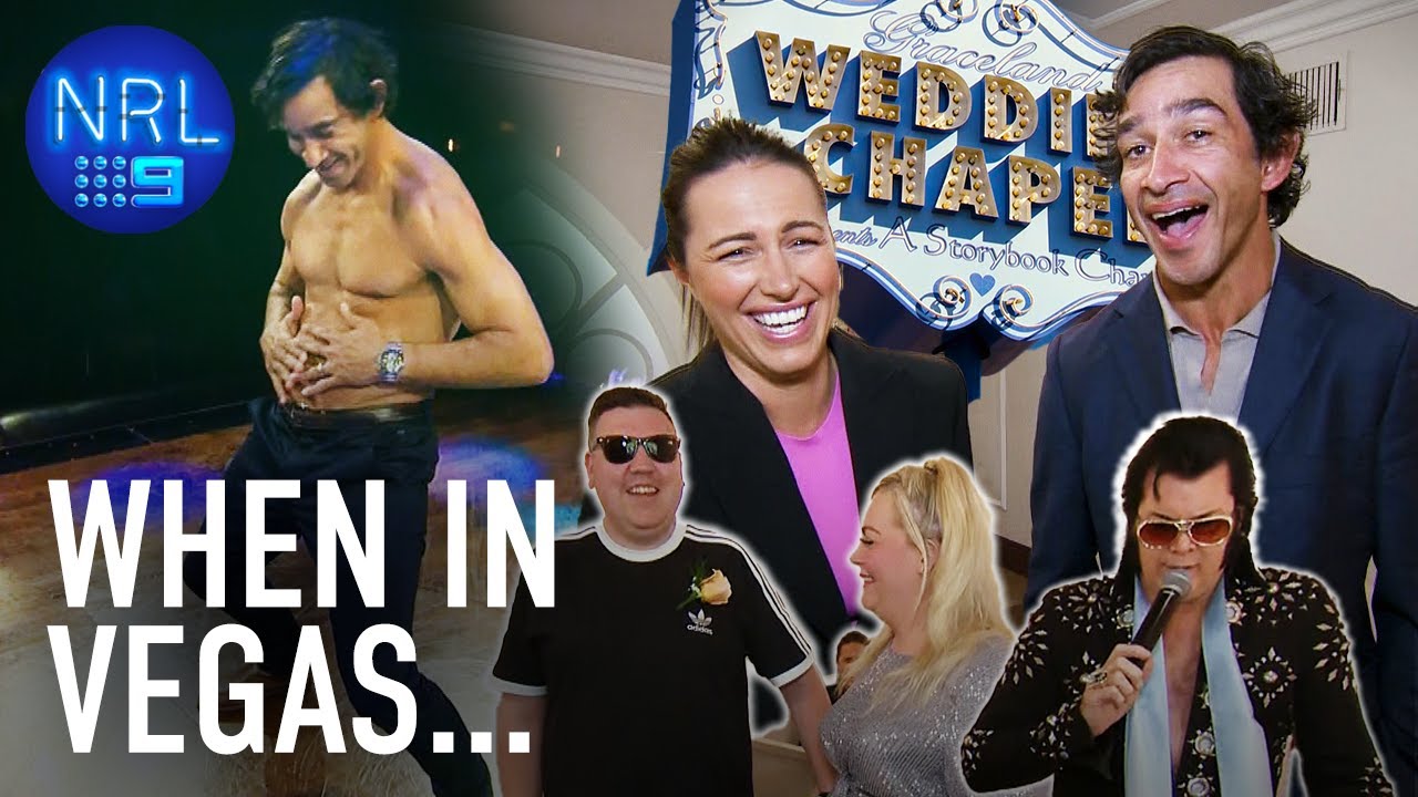 JT and Danika crash Vegas wedding before HOT Magic Mike audition! | NRL on Nine
