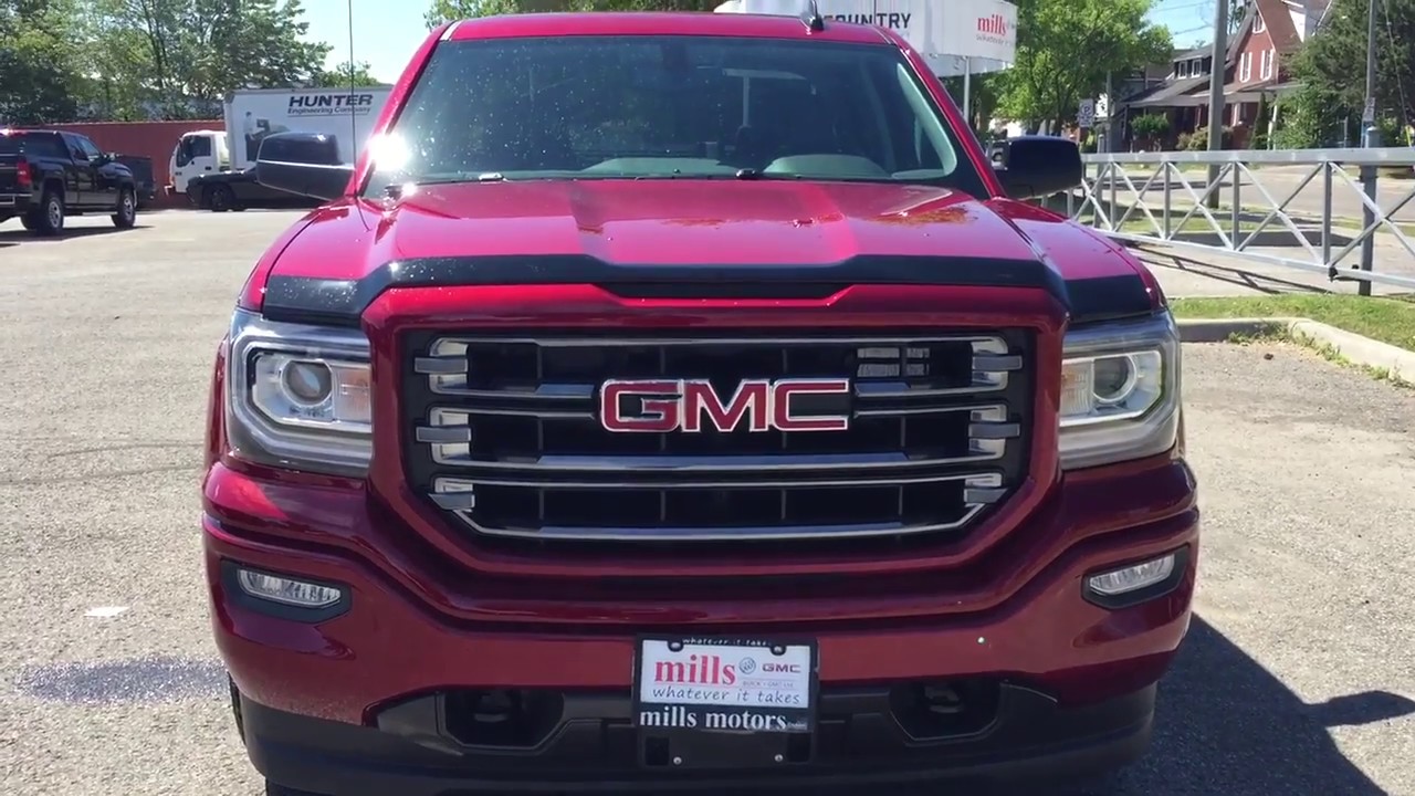 2018 GMC Sierra 1500 4WD Double Cab SLT All Terrain Red Oshawa ON Stock #181121