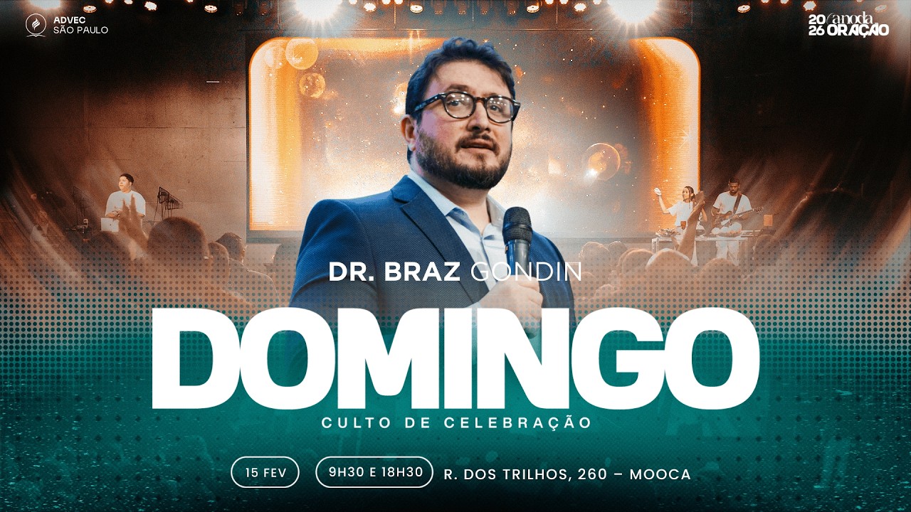 CULTO DE CELEBRAÇÃO - NOITE | DR. BRAZ GONDIN, ABDIEL & ABMAEL | 15/02/2026