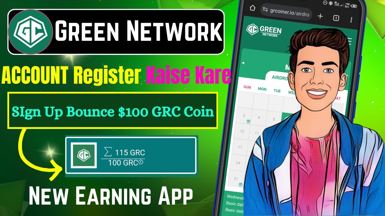 Green Network Earning App💸|green Network Account Registration 🤑| Online Earning App💰
