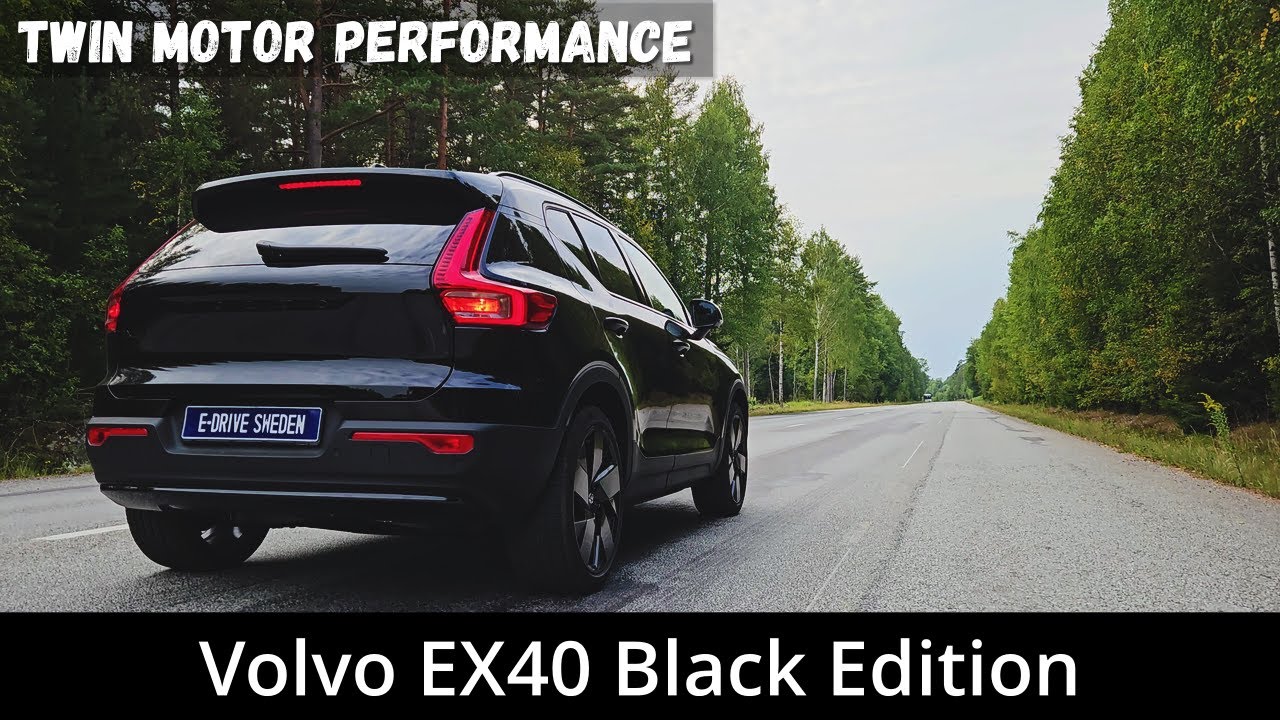 2025 Volvo EX40 Black Edition Twin 442hp | Walkaround | Acceleration | Fly by | Range test | 4K