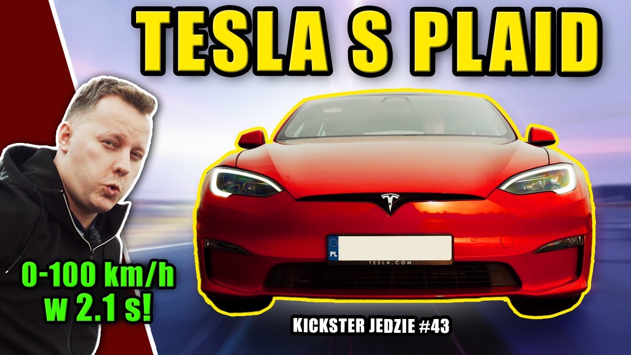 Tesla Model S Plaid - 6 s. do 200 km/h - Kickster jedzie #43