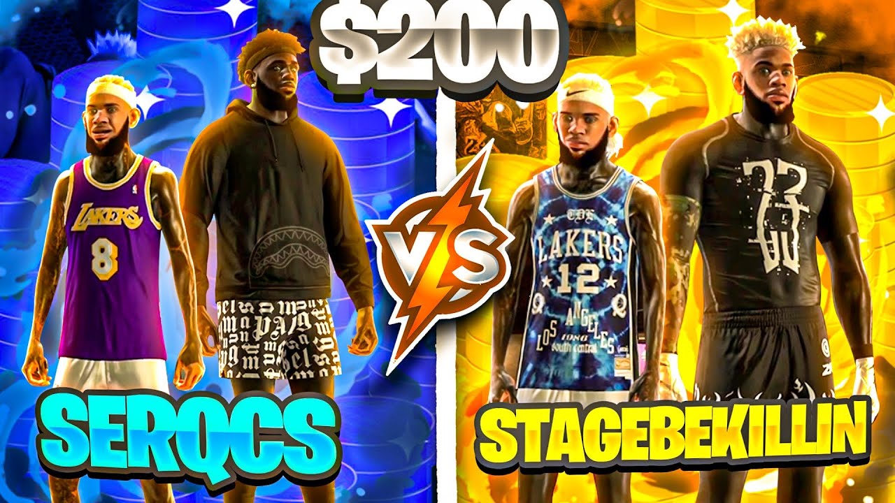 SERQCS VS STAGEBEKILLIN AND MONTANO2K IN NBA 2K21 FOR 200$ AND IT GETS TOXIC! WAGER OF THE YEAR!
