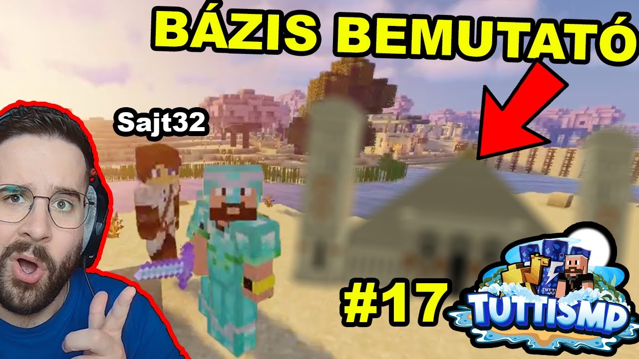 MEGLESTE a BÁZISOM Sajt32 a Minecraftban ! 😂 | Megmutatom a házam, most először ! TuttiSMP 17. rész