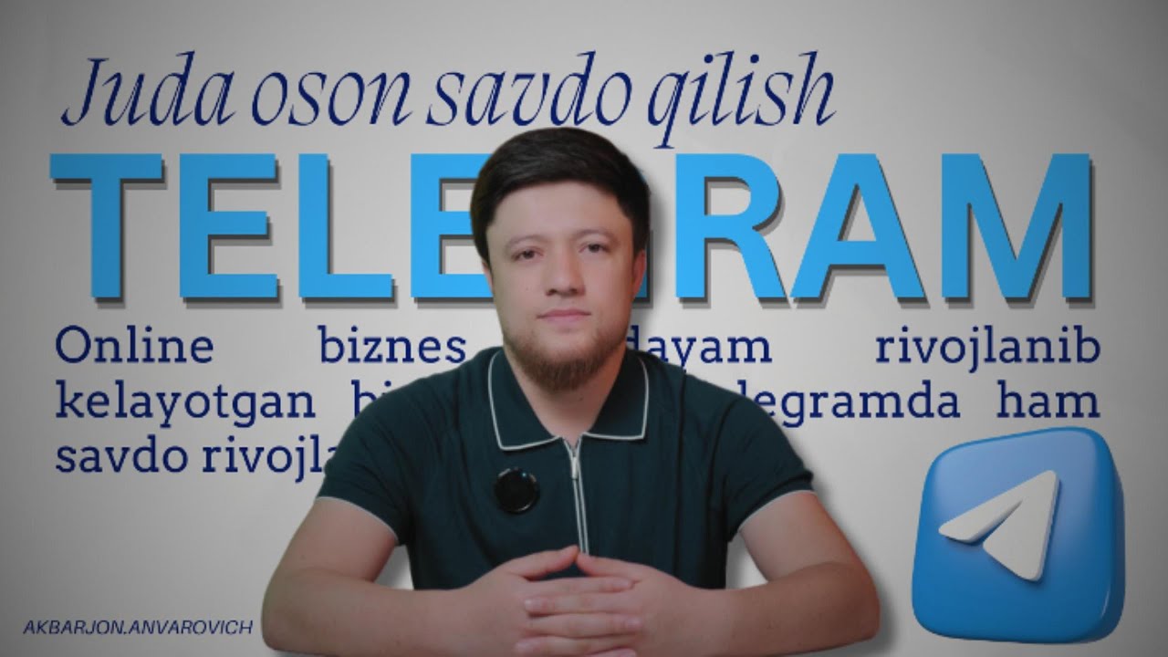 Telegramda Savdo qilish bo'yicha hammasini gaplashamiz. #telegram #uzummarket