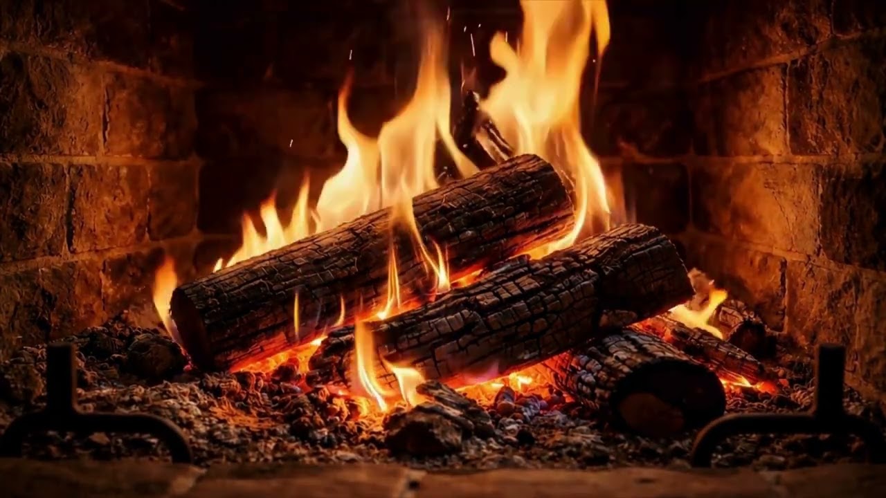 Chimenea acogedora| Fuego crepitante para relajarse, leer y dormir 