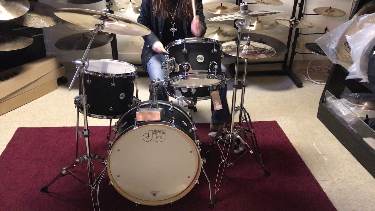 Dw Frequent Flyer with Zildjian A Custom Cymbals Set Up- 247drums