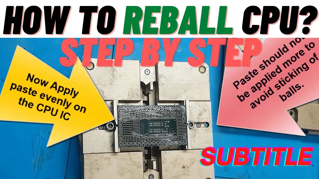 How to Reball CPU Step By Step | INTEL BGA CPU REBALLING | EASY CPU REBALLING TECHNIQUE | LAPTEX