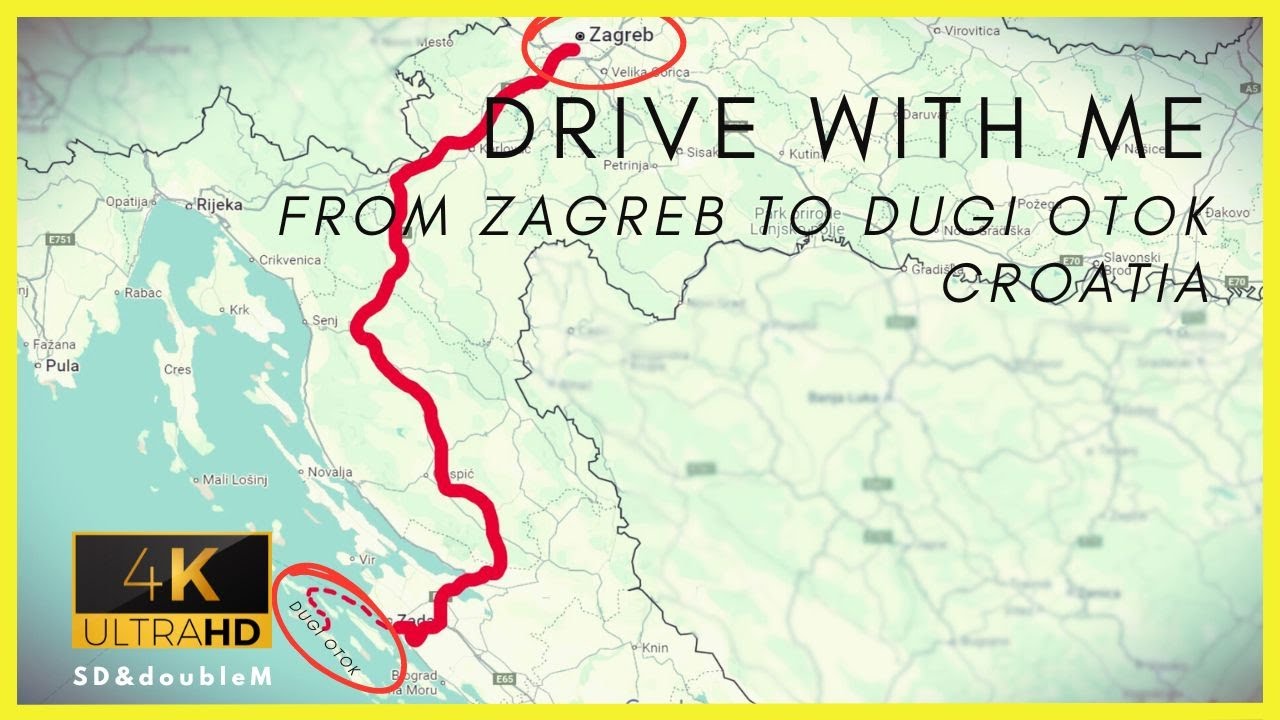 Croatian A1 Highway - Driving from Zagreb to Island Dugi Otok - Ferry ride included - TimeWarp