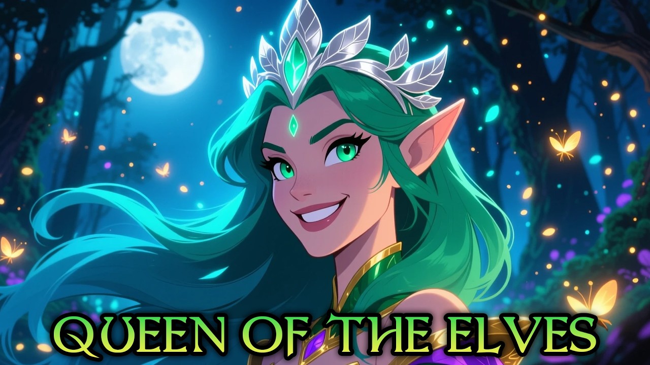 Queen of the Elves | Folk and Fantasy Journey Song (Lyrics Video)