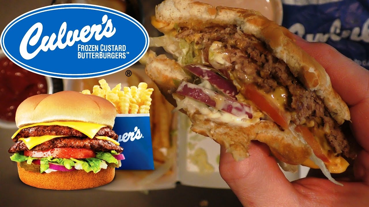 ASMR: Eating Culver's Double Butterburger® Deluxe with Fries