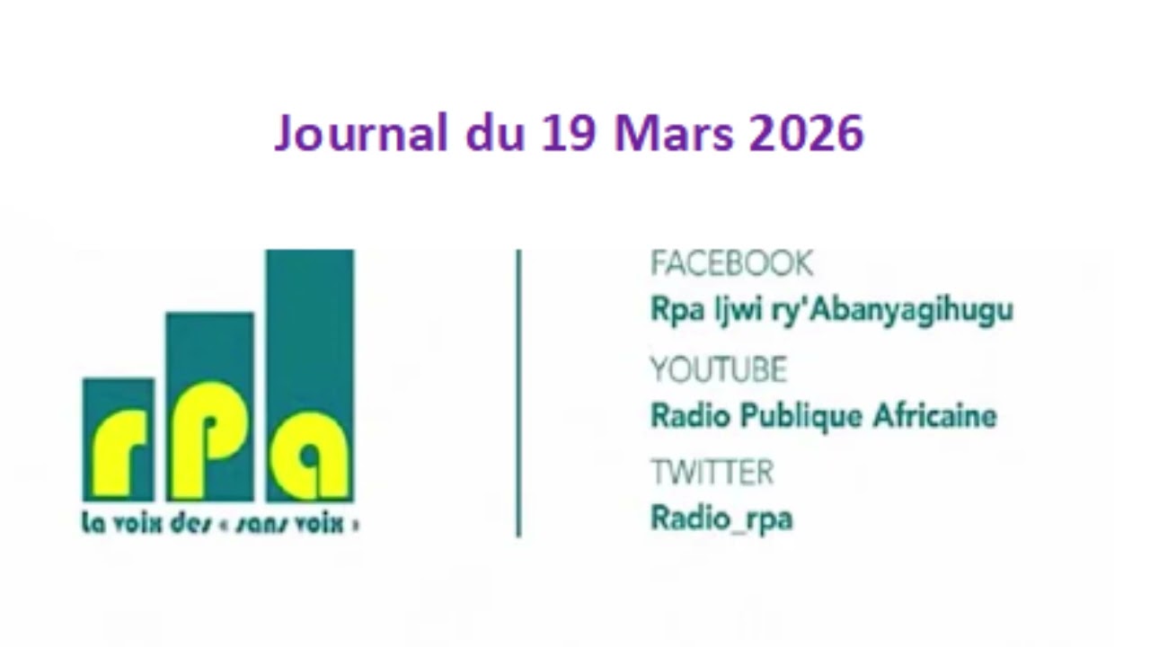 Journal du 19 Mars 2026