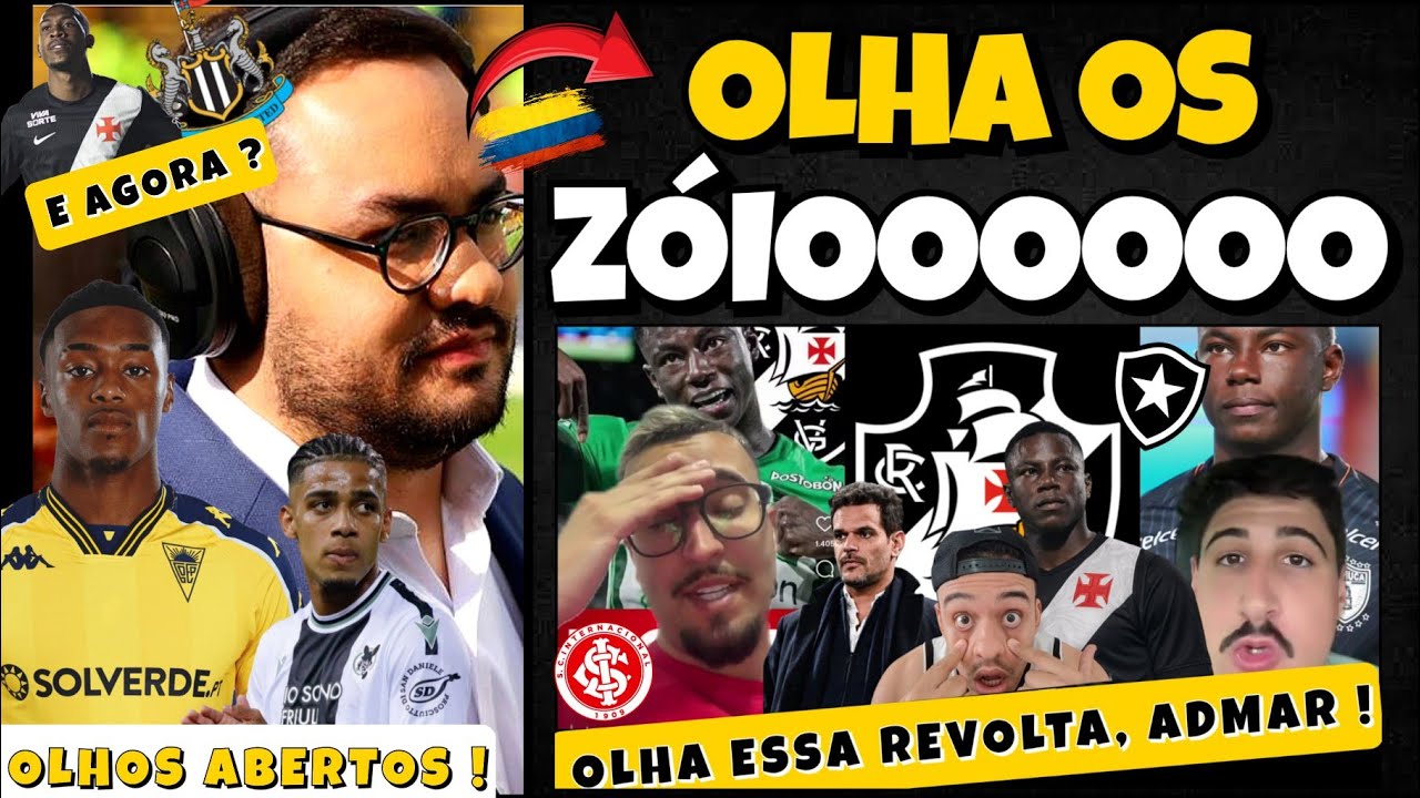 RIVAIS SE REVOLTAM COM HINESTROZA NO VASCO! JORNALISTA COLOMBIANO CRAVA ACERTO E EXALTA ADMAR/RAYAN?