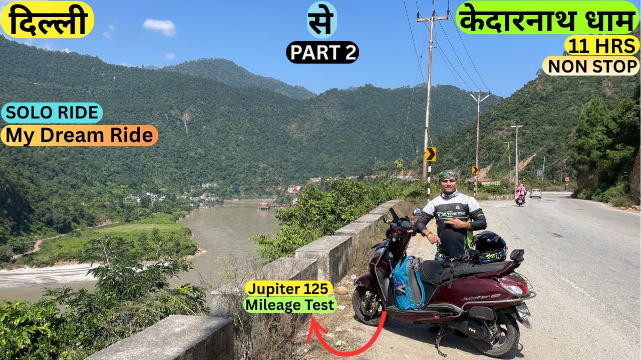 Finally Reached Kedarnath 😍 My Dream Ride | Long Ride | TVS Jupiter 125 | Solo Ride