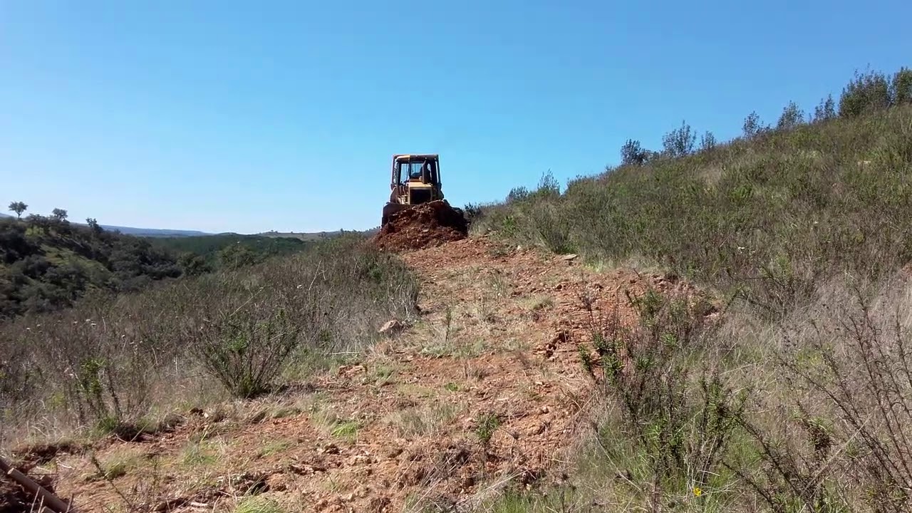 Cutting a road on the hillside II