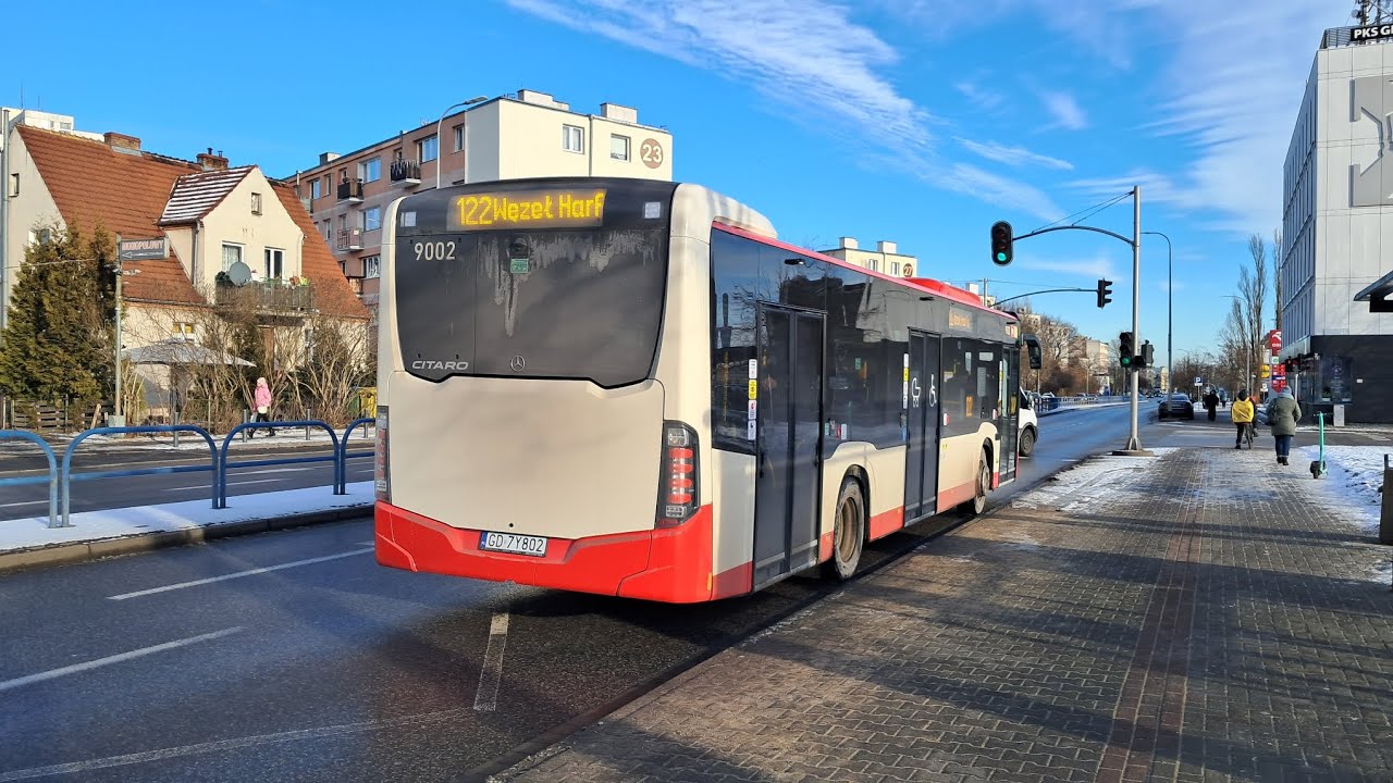 Mercedes-Benz Citaro C2 #9002 (122 - Letnica Węzeł Harfa) [PKS Gdańsk]