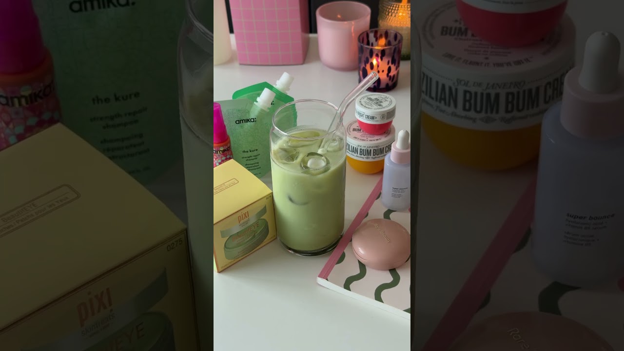 🌿matcha mood ✨ 💚 #matcha #chill #icedmatcha #cozy #greenaesthetic #shorts