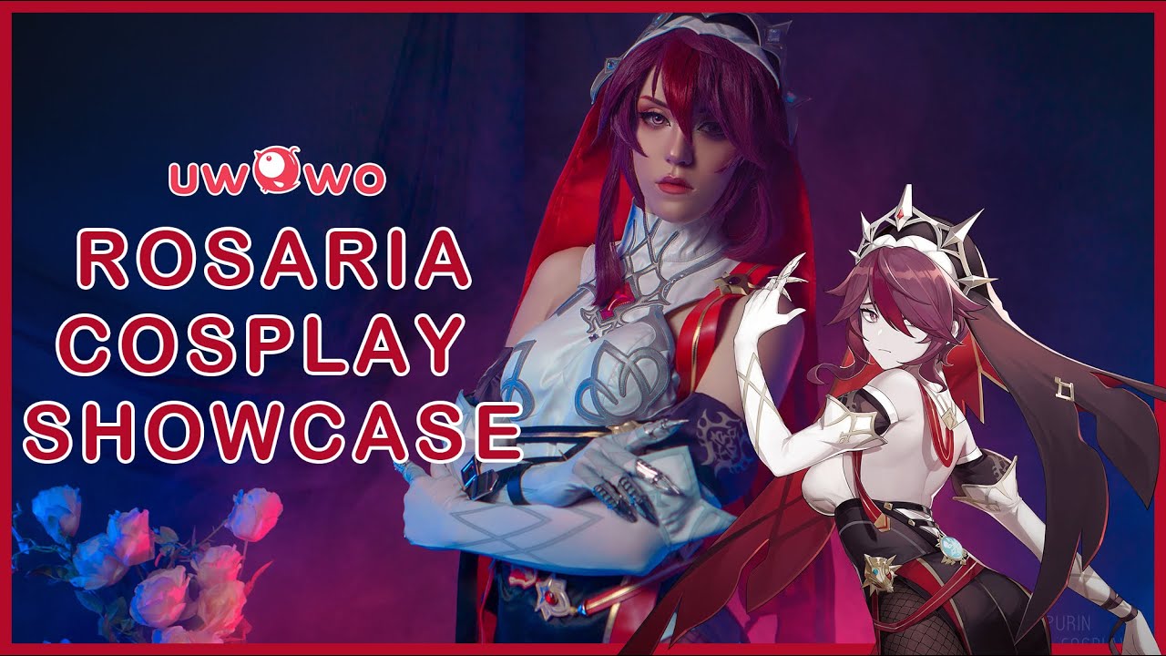 Uwowo Game Genshin Impact Rosaria Cosplay Costume Showcase