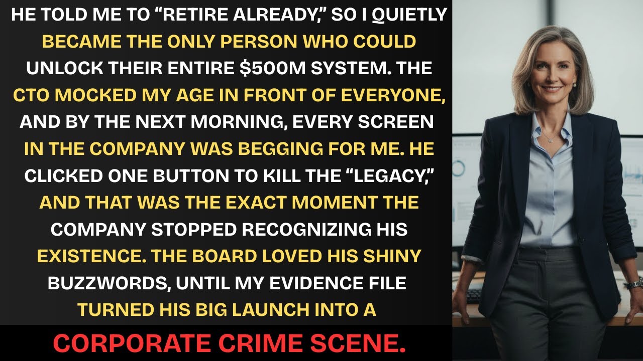 Retire Already, Geezer? I Removed Access To The $500M System From Our CTO.