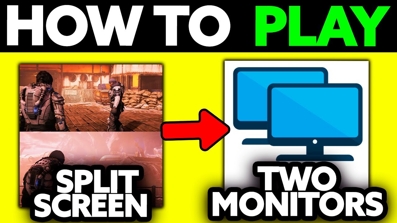 How To Play Split Screen Games on Two Monitors (2025) - Step by Step