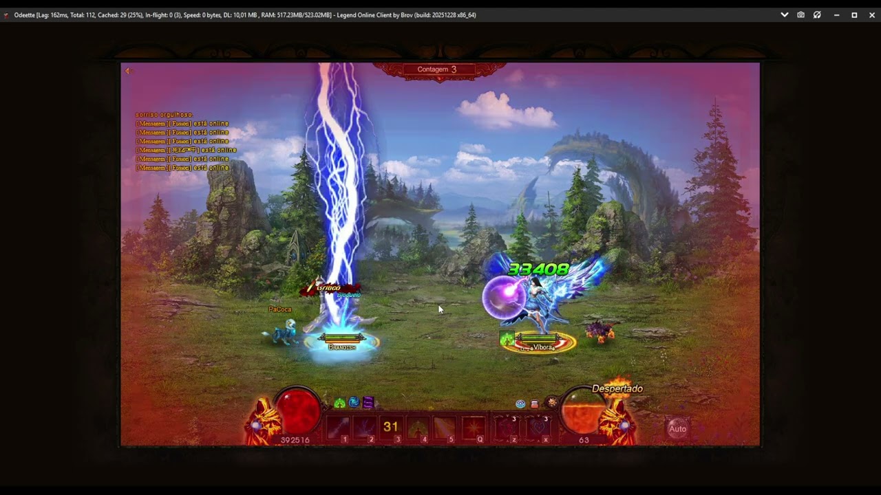 ⚔️ LEGEND ONLINE CLASSIC | x1 Vibora e Brandish | 08/02/26